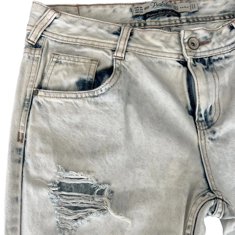 COPY - ZARA | Jeans Distressed Acid Wash 8 - Picture 3 of 6